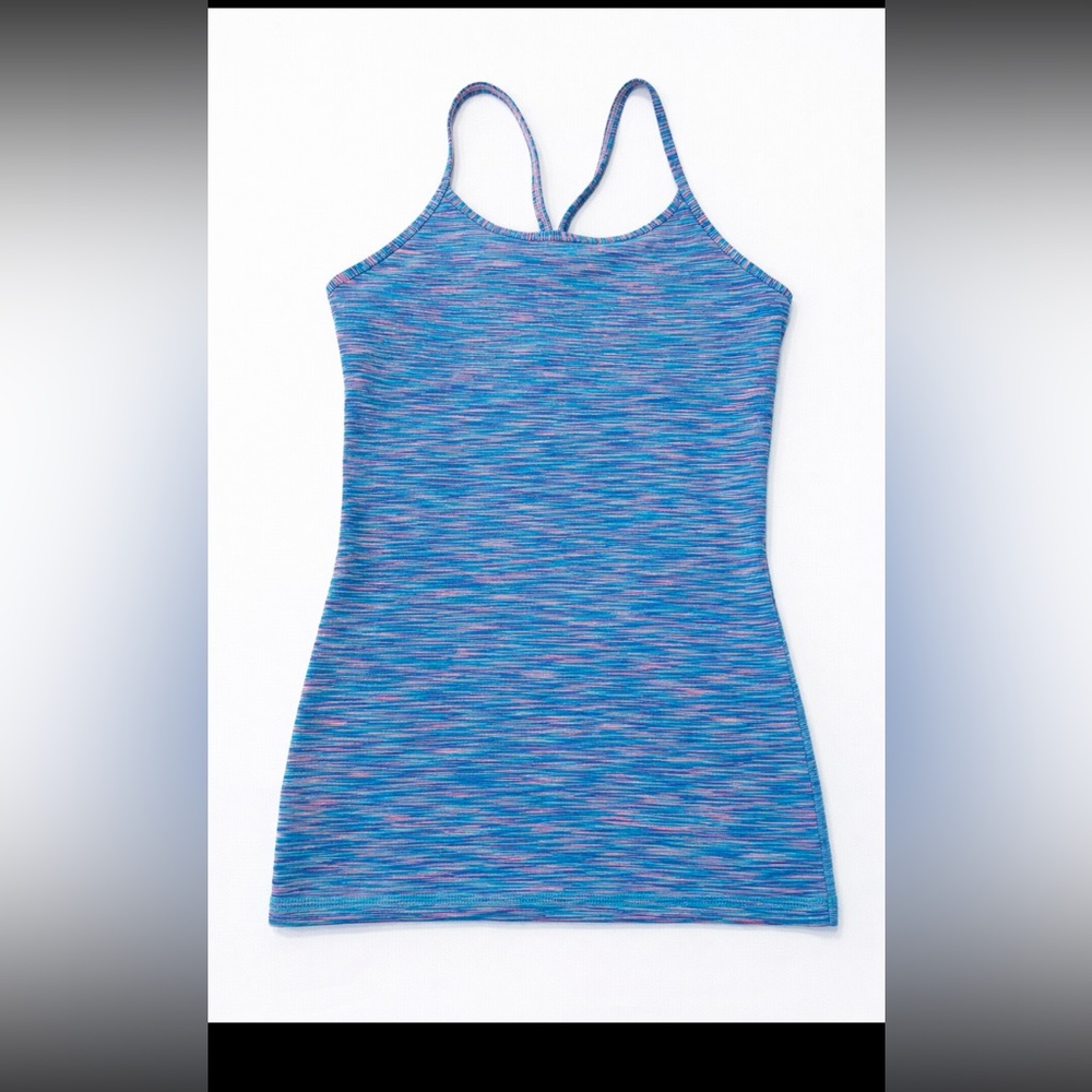 Ivivva by Lululemon Space Dye Racerback Tank Top Built-In Bra Size 14